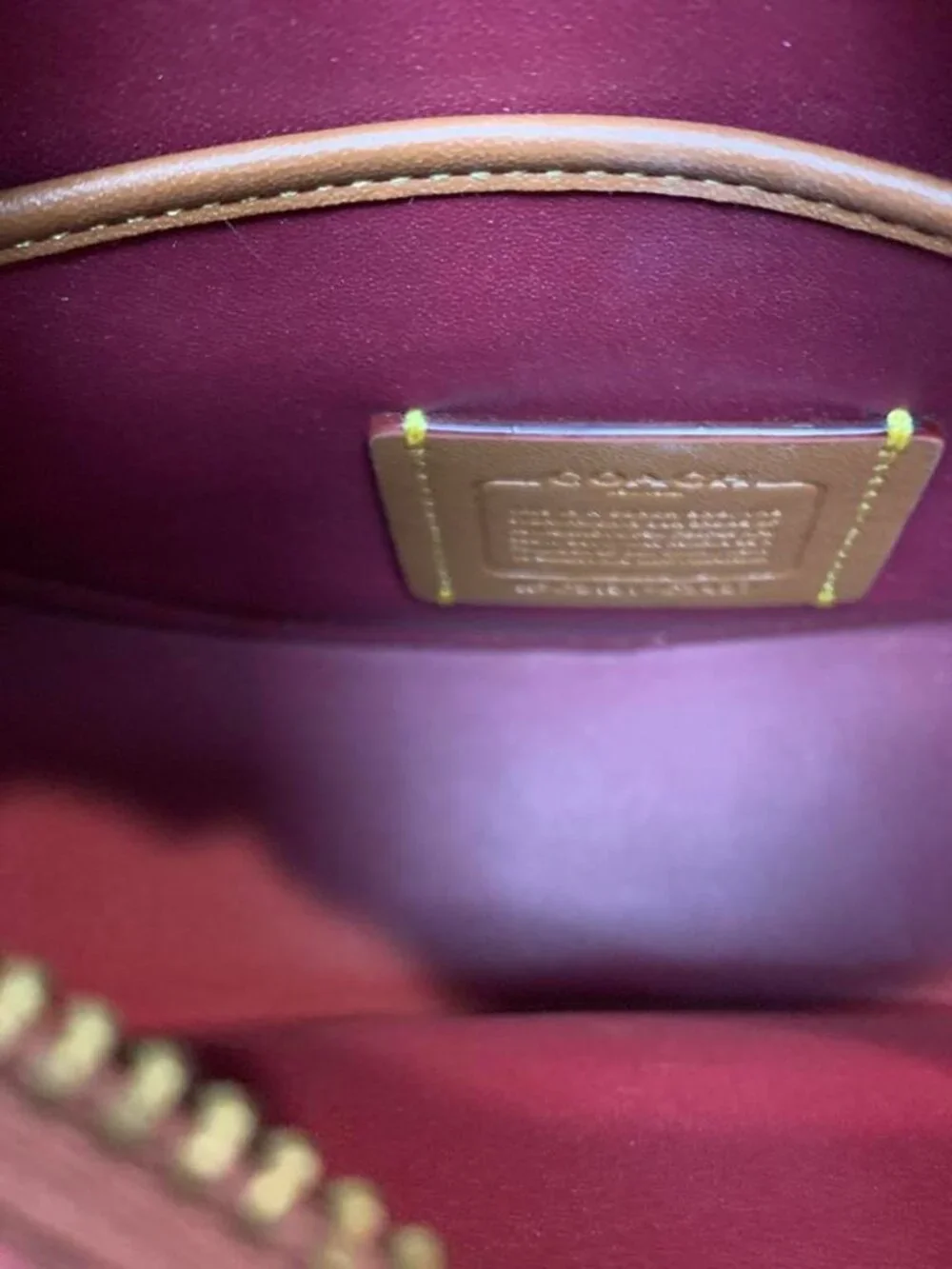 Coach pink leather